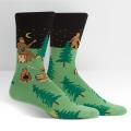 Sasquatch Camp Out Men's Crew Socks